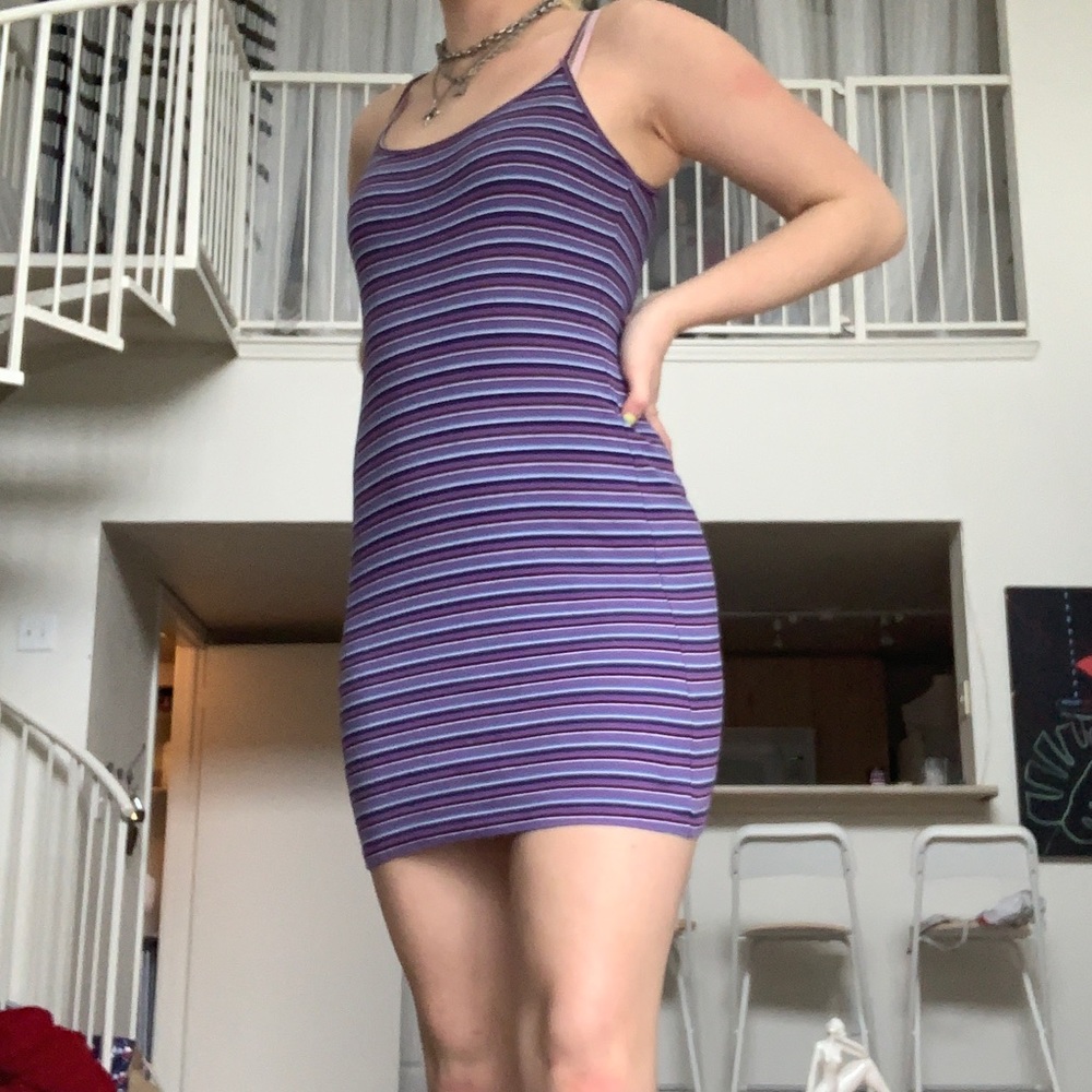 SOLDBrandy Melville purple striped dress